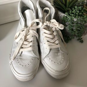 Vans X Madewell Perforated Leather Hi-Tops